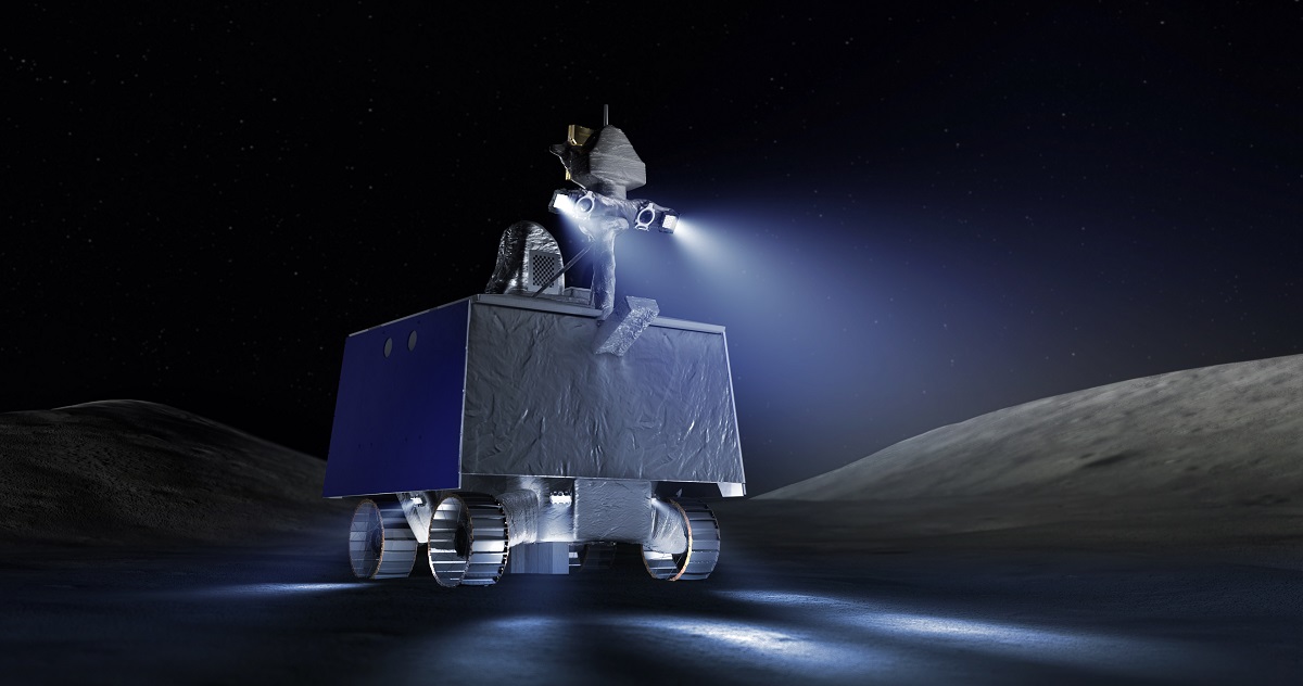 NASA bygger en 450 kg tung VIPER-rover med forlygter til at søge efter vand i kratere på månen - missionen til 500 mio. dollars begynder i 2024.