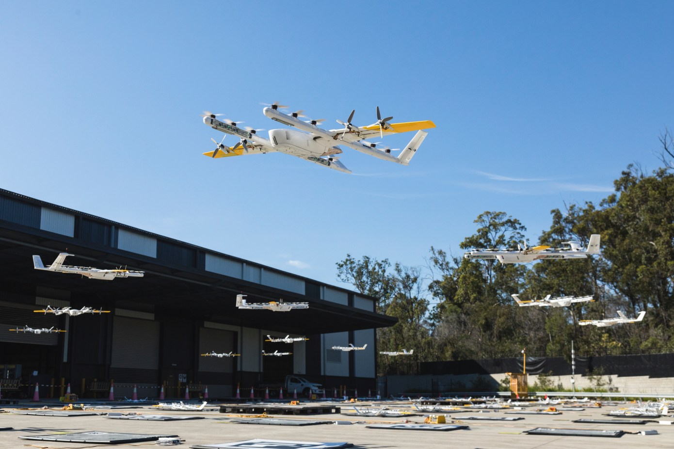 Walmart lancerer Wing-dronelevering i to supermarkeder i Texas, USA