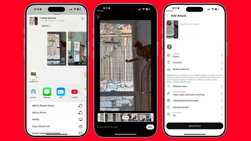 YouTube genopretter iOS Share Sheet-understøttelse af iPhone-videouploads