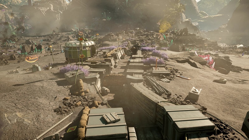 The interior of Golden Ridge Settlement