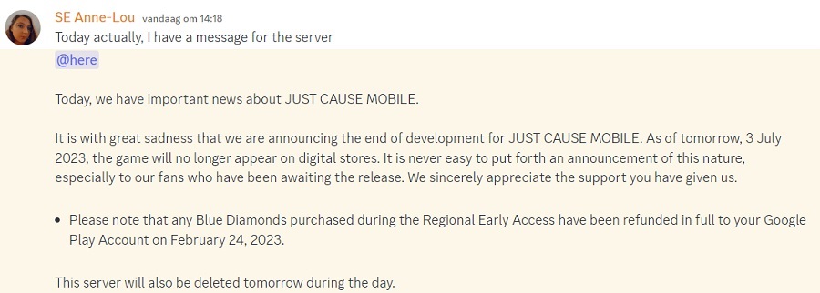 Square Enix aflyser den fulde udgivelse af Just Cause Mobile og fjerner spillet fra alle digitale butikker-2