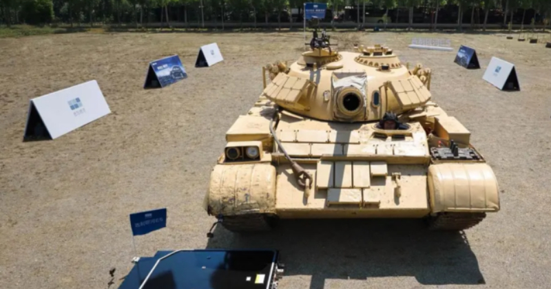 Perspektiv af batteriet under test