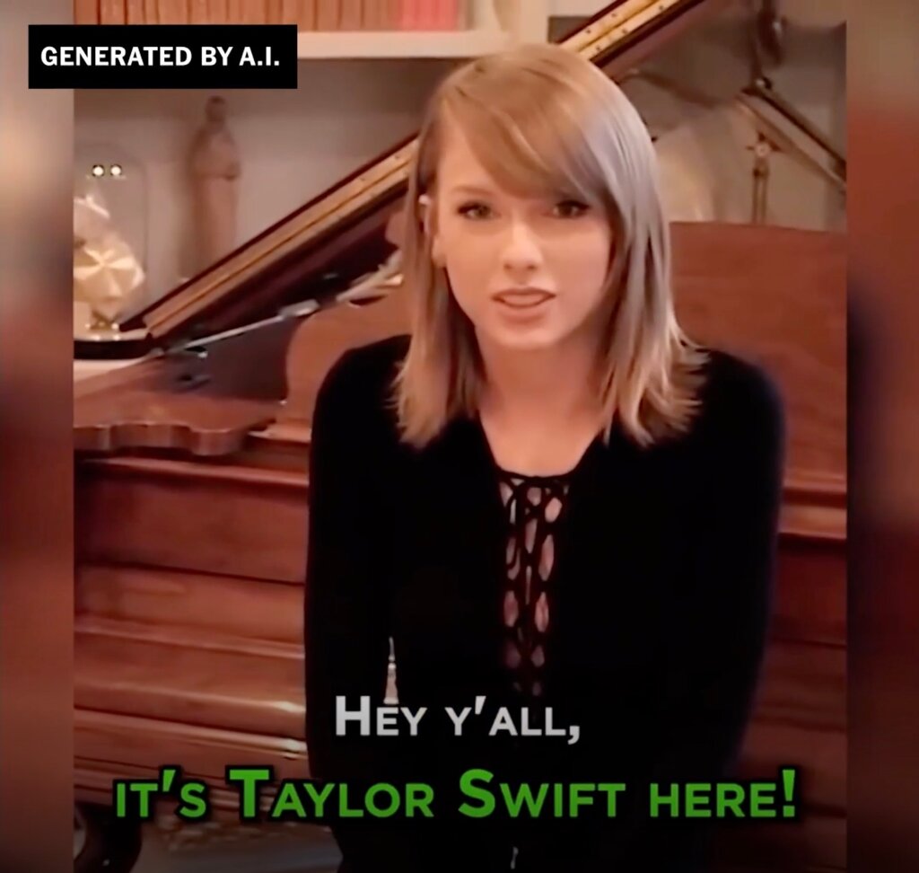 Svindlere skabte en deepfake af Taylor Swift, der gav 'gratis' luksus-tallerkener væk-2
