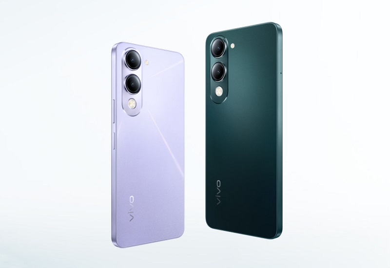 Vivo Y19s GT 5G smartphone mod en naturskøn baggrund