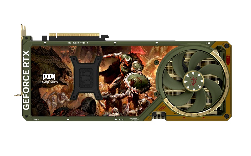ROG Astral GeForce RTX 5080 DOOM Edition grafikkort design