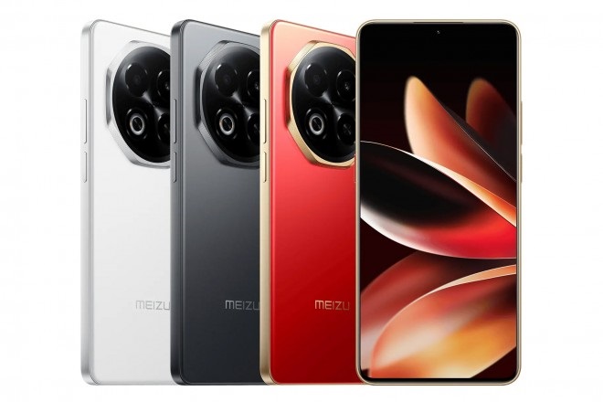 Meizu Note 16 smartphone i farven Deficit Red