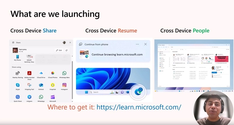 Demonstration af Cross Device Resume funktionen