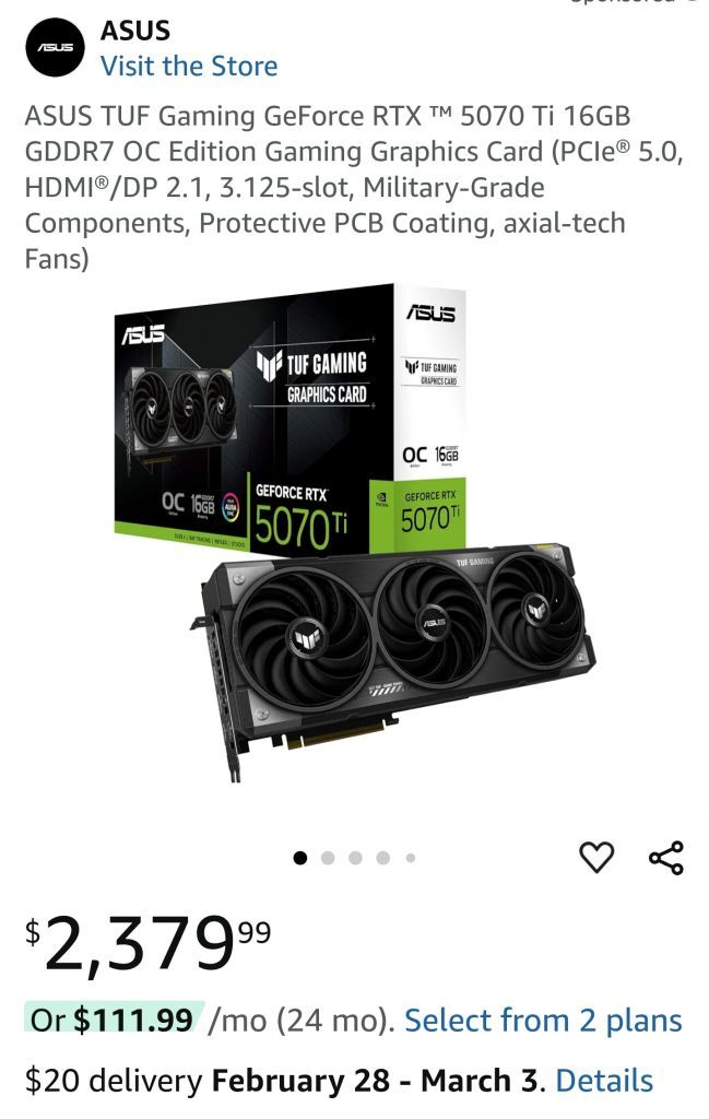 GeForce RTX 5070 Ti GPU