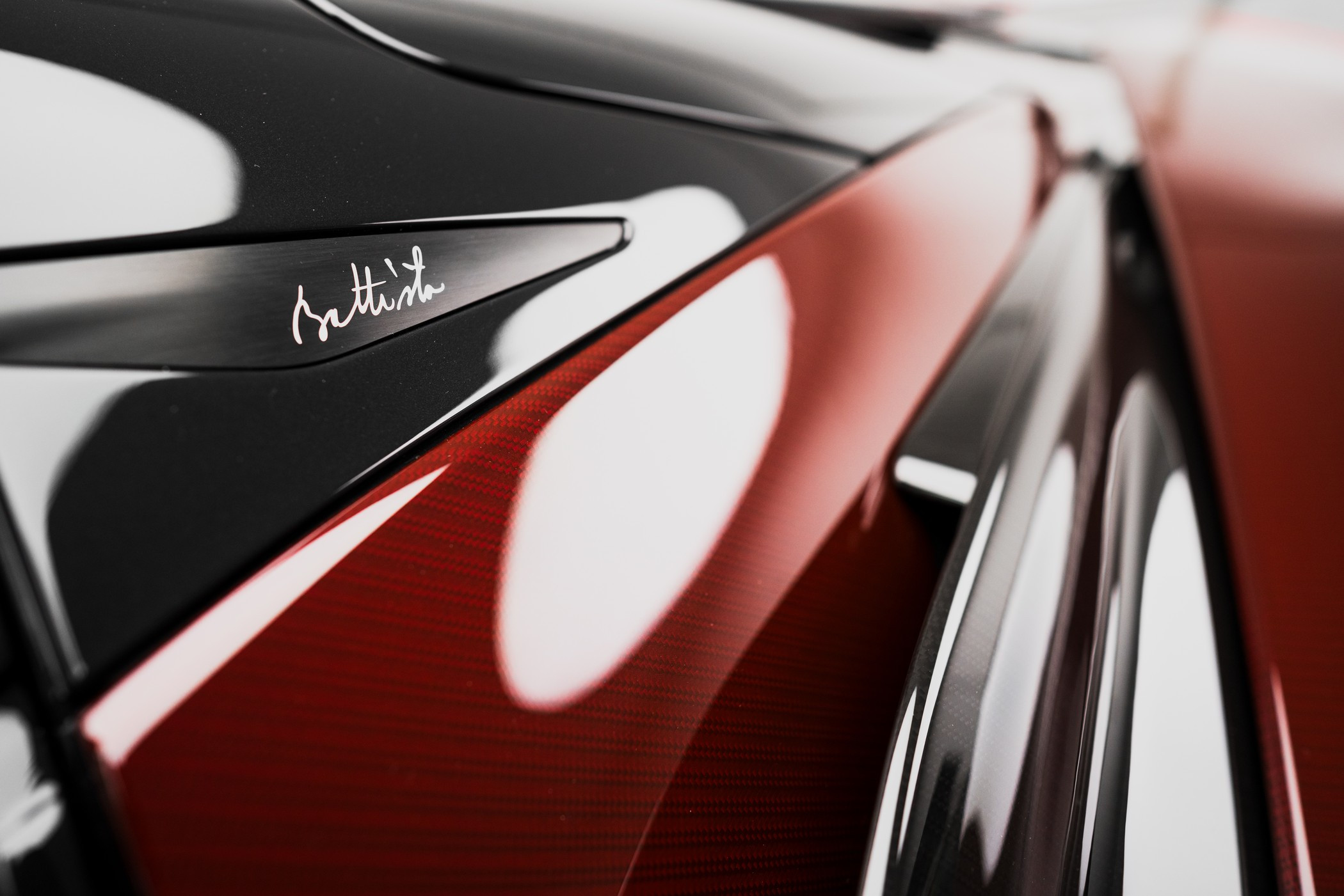 Battista sports car in action