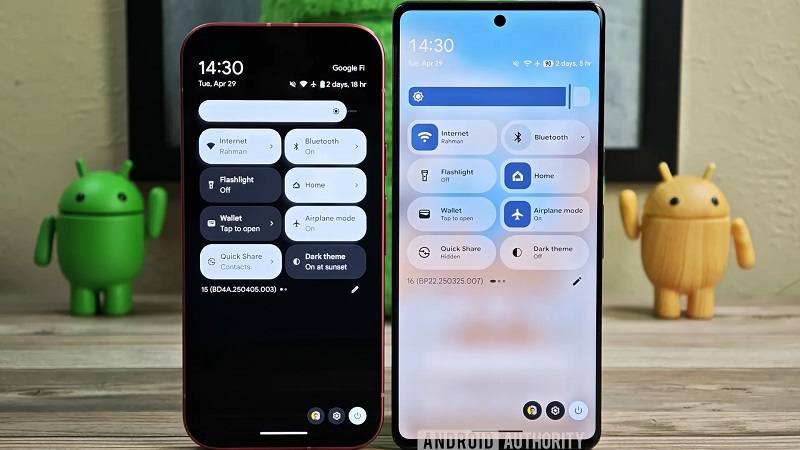 Translucent notification panel background