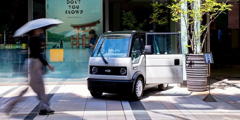 Interiør af elbilen mibot mini EV