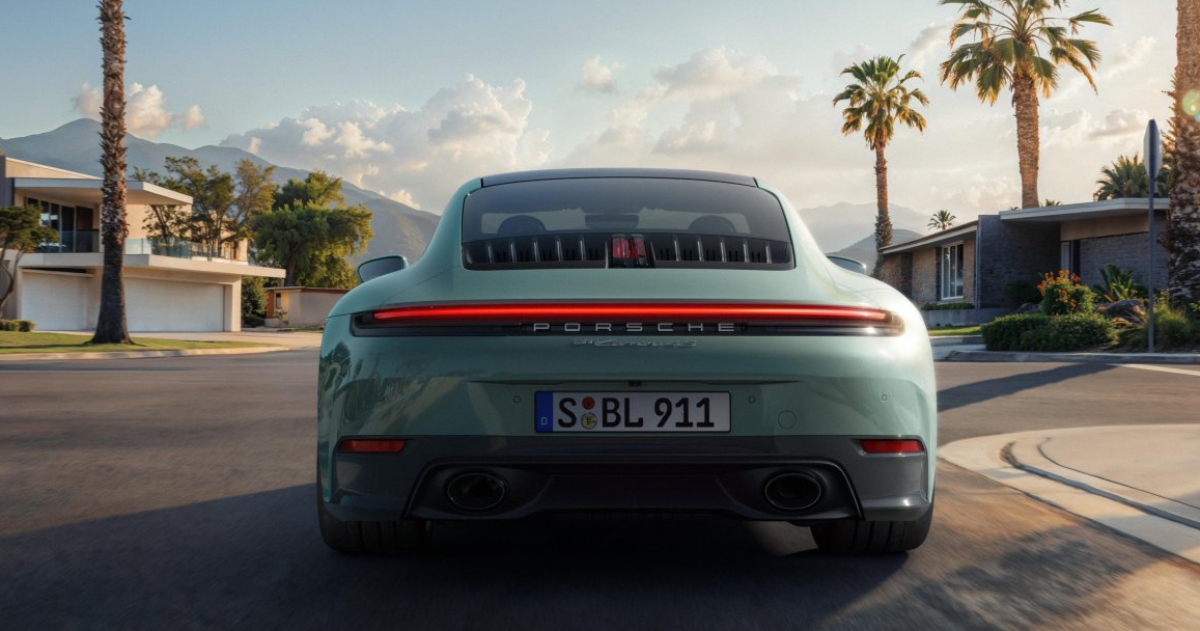 Interiør i Porsche 911 Carrera 4S