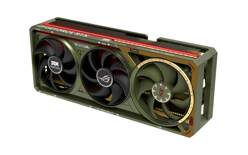 ROG Astral GeForce RTX 5080 DOOM Edition Video Card Fans