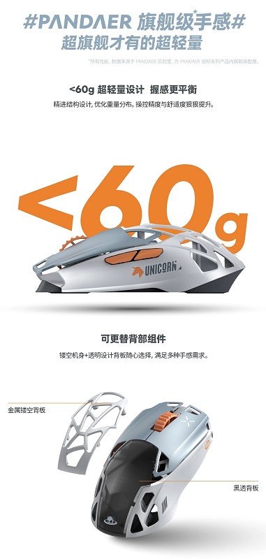 PANDAER gaming mus med sideknapper