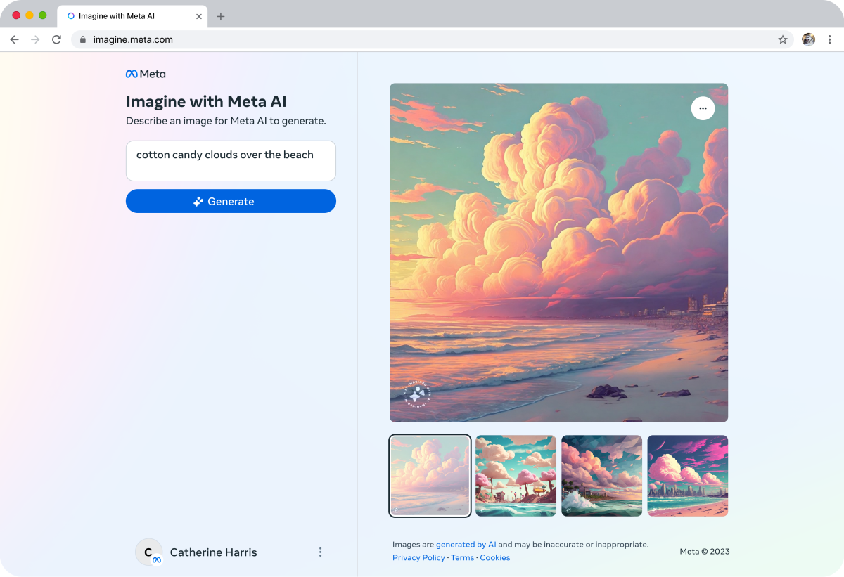 Meta har udgivet Imagine with Meta, en AI-billedgenerator-2