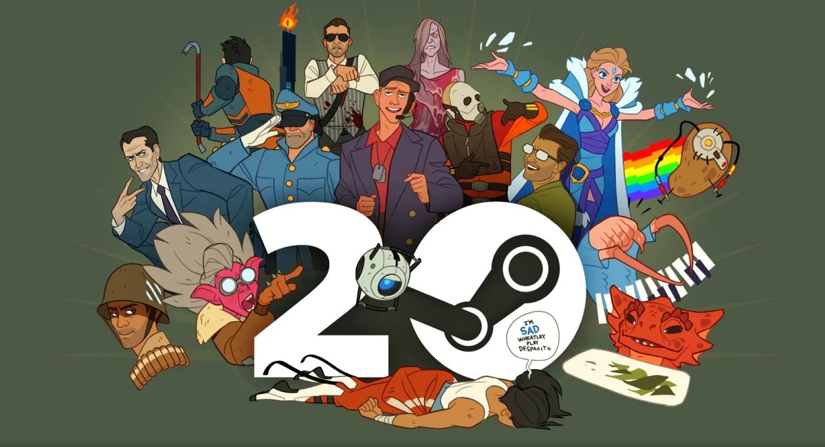 Steam er 20 år gammel! Valve fejrer jubilæet for sin butik og mindes de vigtigste begivenheder i Steams historie samt giver gaver til brugerne