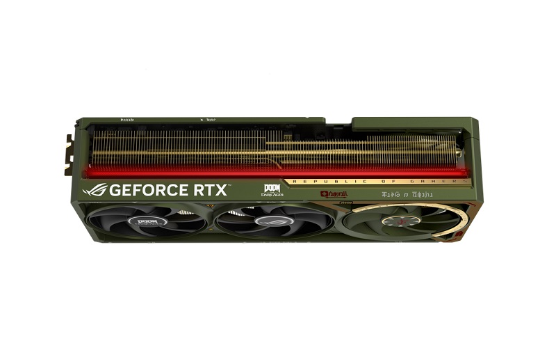 ROG Astral GeForce RTX 5080 DOOM Edition ROG Astral GeForce RTX 5080 DOOM Edition Visuelle Detaljer