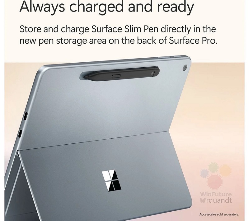 Forskellige farveoptioner for Surface Pro 12