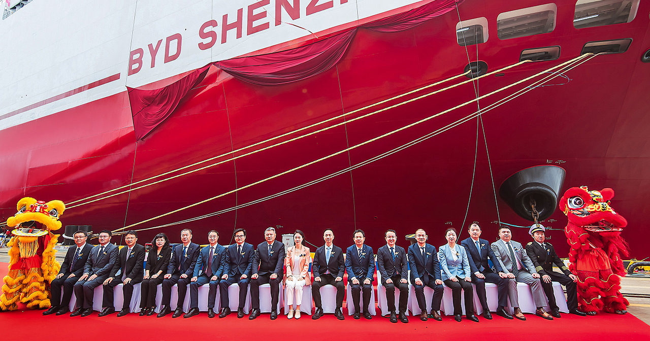 BYD Shenzhen skib med biler ombord