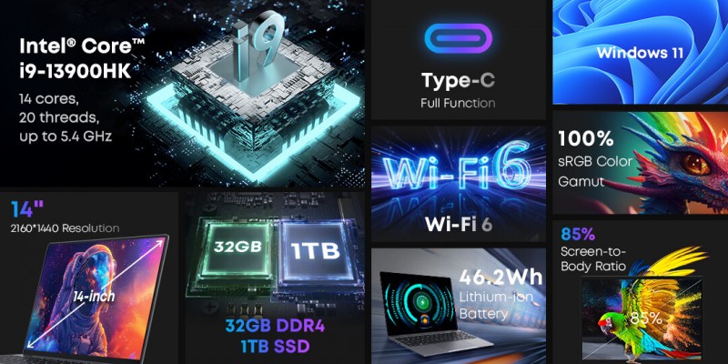 Chuwi CoreBook X - Laptop billede