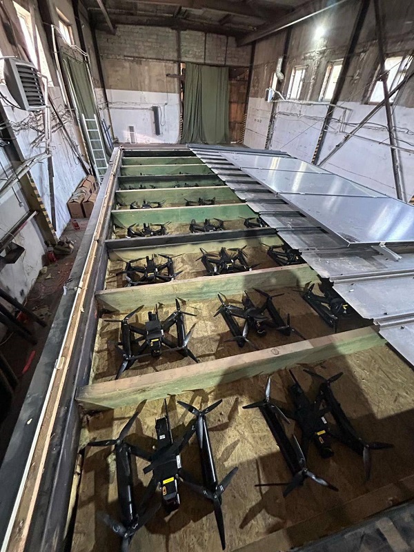 Forberedelse af droner til en militæroperation