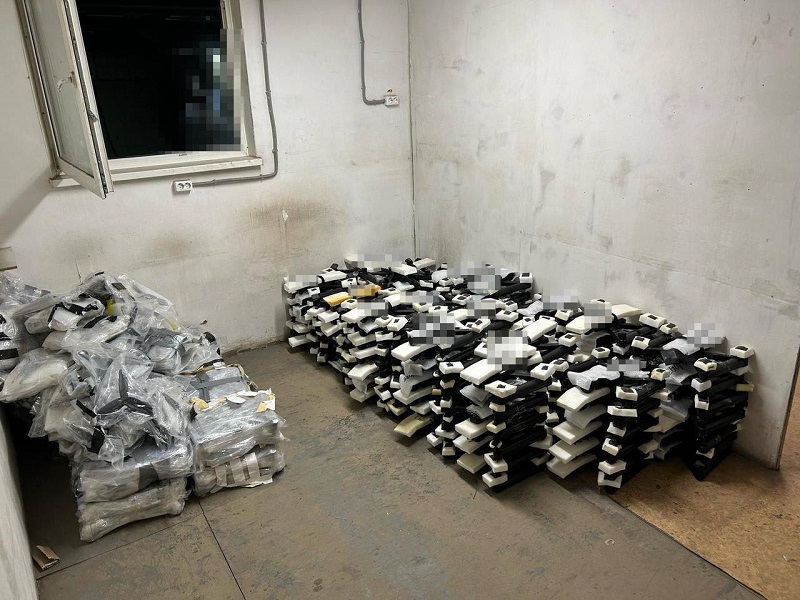 Foto fra gerningsstedet for angrebet på de russiske bombefly