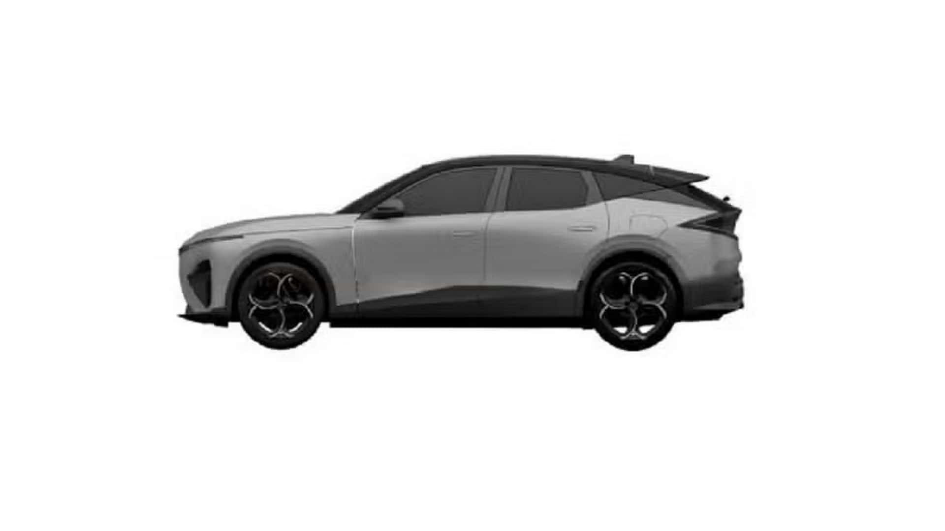 Design af fronten på Alfa Romeo Stelvio 2025