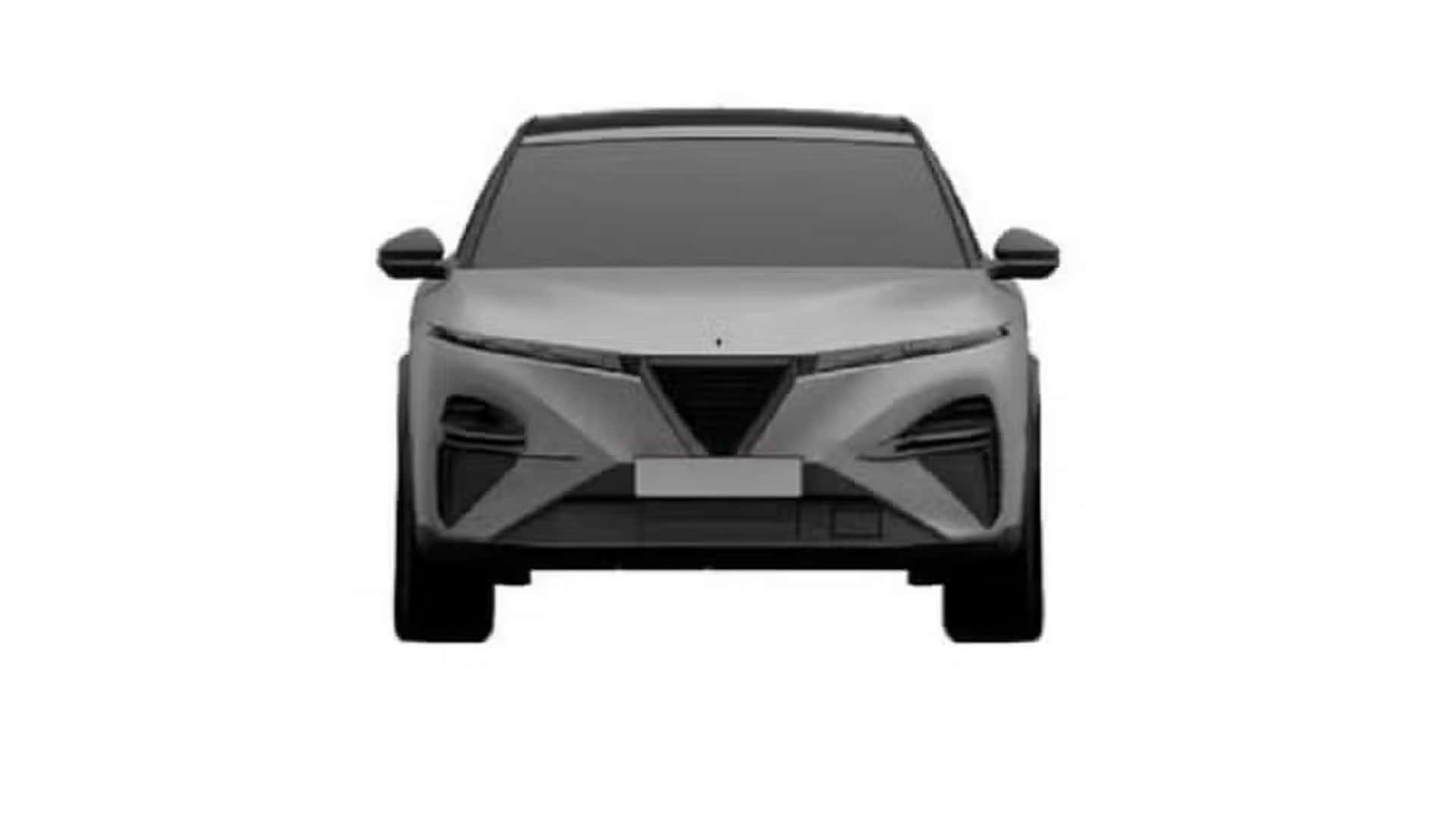 Lysende trekant på bagenden af Alfa Romeo Stelvio 2025