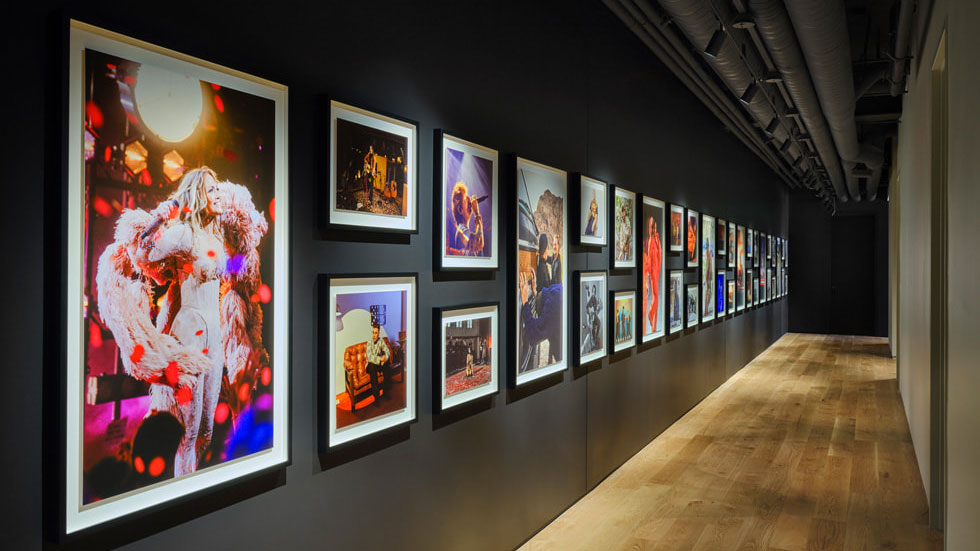 Indvendig interiør af Apple Music studie