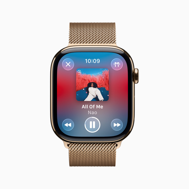 Opdateret Now Playing design i watchOS 26