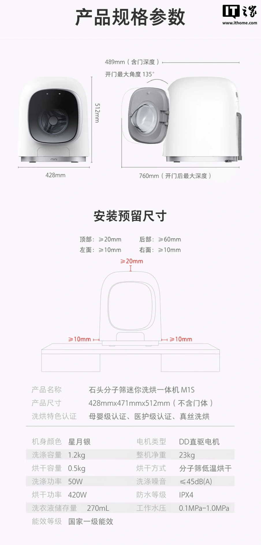 Mini vaskemaskine Roborock M1S Pure