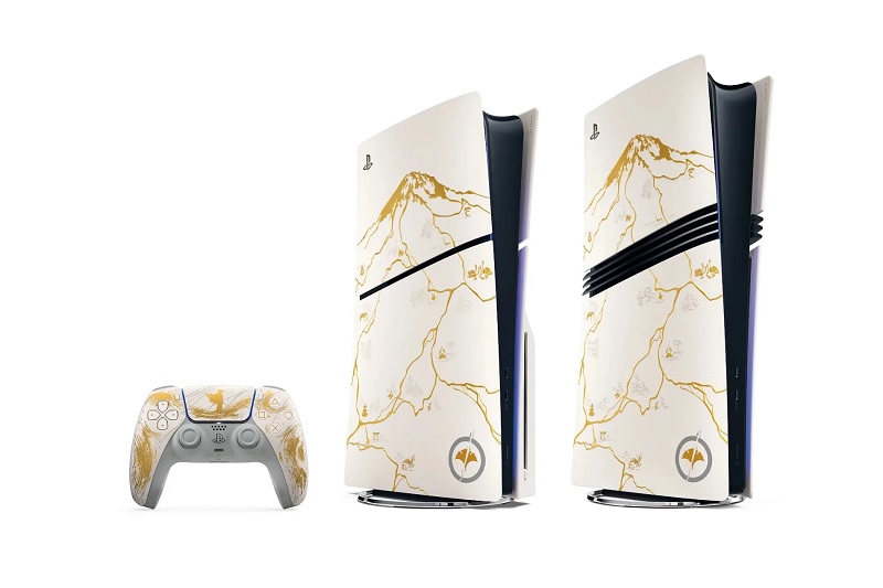 PlayStation 5 Gold Limited Edition i kintsugi stil