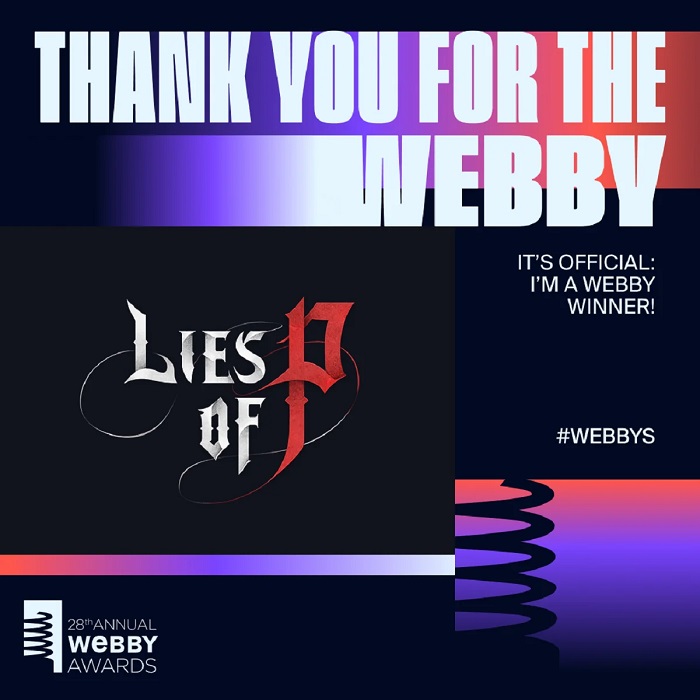 Lies of P vandt tre priser ved Webby Awards 2024 og slog dermed Baldur's Gate 3-2