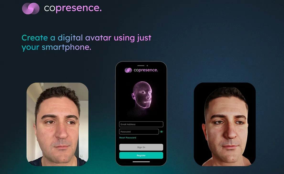 Copresence rejser 6 mio. dollars til AI-platform til at skabe 3D-avatarer