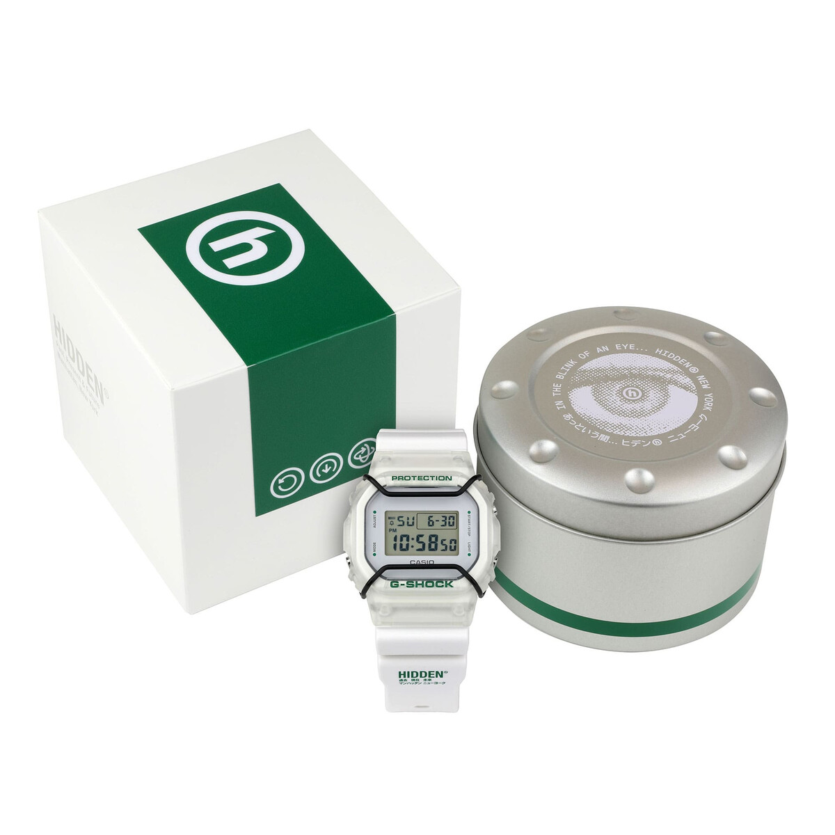 G-Shock DW5600HDN257 i et transparent hus