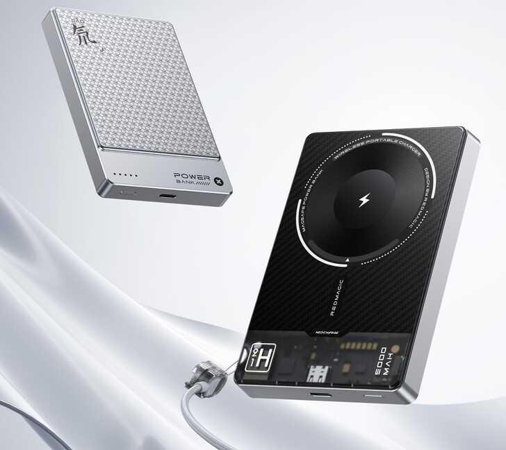 Design af to RedMagic magnetiske trådløse power banks