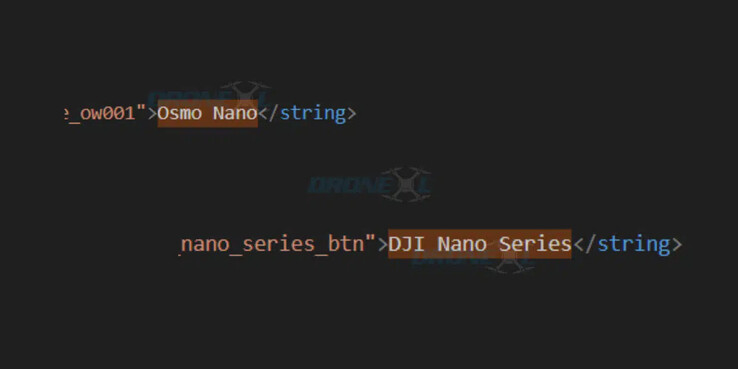 Et læk om udgivelsen af DJI Osmo Nano. Illustration: DroneXL