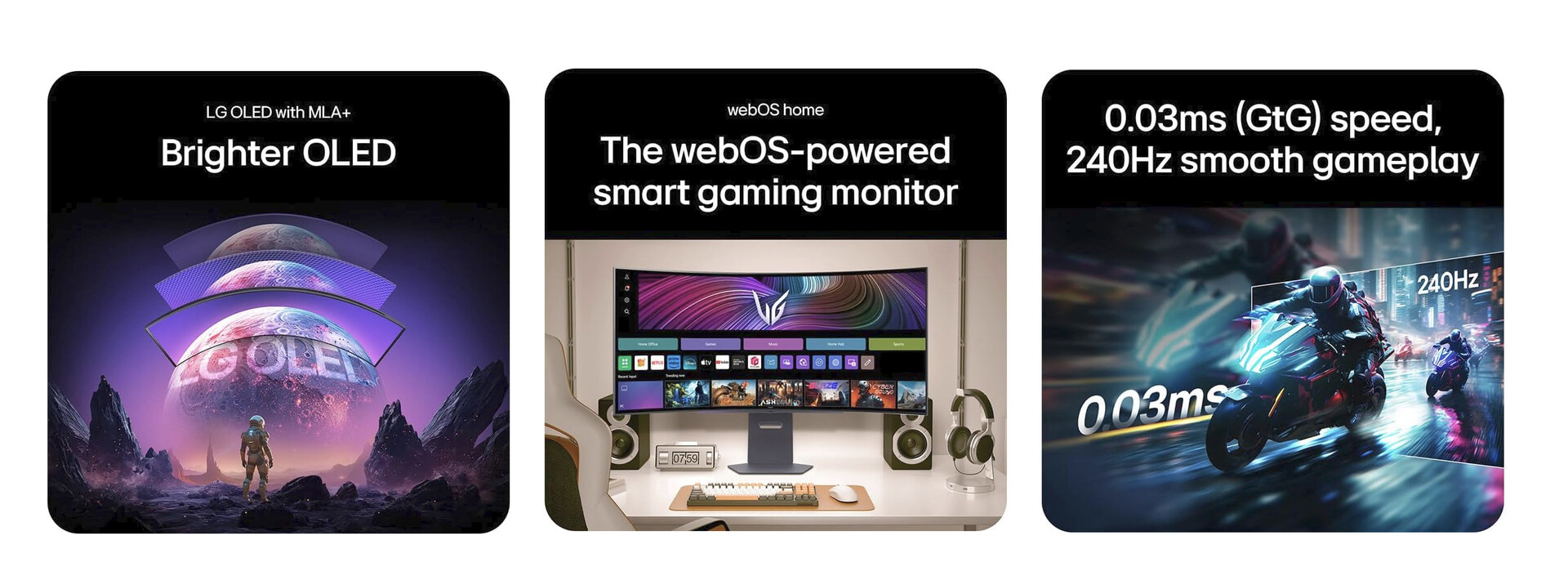 UltraGear OLED 45GX90SA mid visning