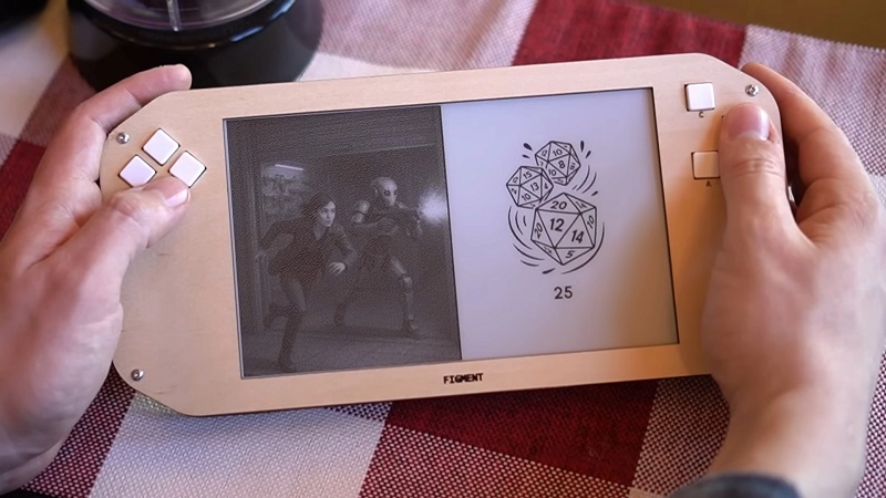 Figment - en bærbar spillekonsol med E Ink-display