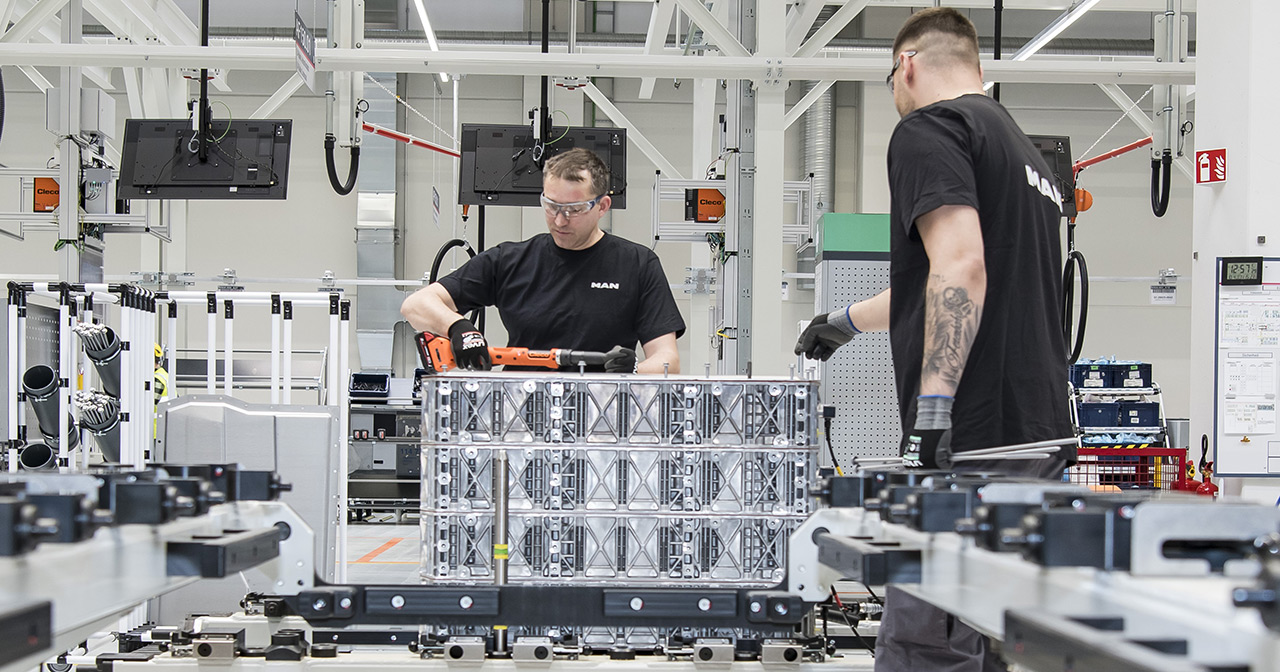 Fabrik til produktion af batterimoduler i Nürnberg, Tyskland