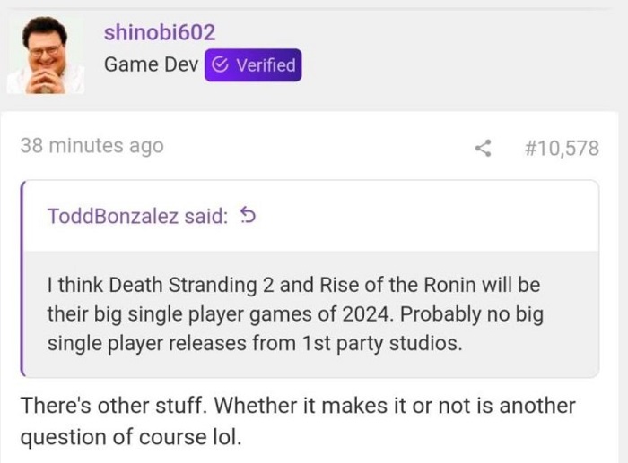 Insider: Death Stranding 2 og Rise of the Ronin udkommer i 2024. Sony forbereder nogle seje udgivelser, som vi ikke ved så meget om endnu-2