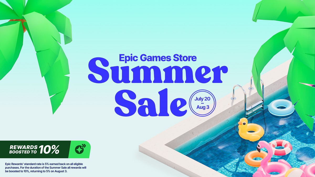 Gå ikke glip af det! Epic Games Store har lanceret et sommerudsalg med rabatter på op til 90% og 10% tilbage på hvert køb.