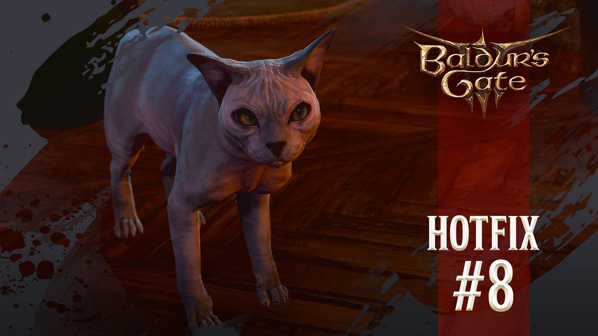 Nyt hotfix til Baldur's Gate 3: fejl rettet, kritiske fejl rettet, og den skaldede kat er endelig skaldet igen