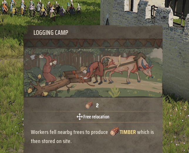 Et billede af ressourcerne i Manor Lords