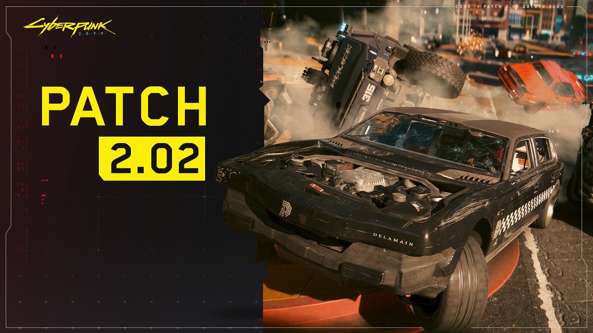 En stor patch 2.02 er blevet udgivet til Cyberpunk 2077. CD Projekt RED har rettet et stort antal fejl og bragt Quadra Sport R-7 "Vigilante" maslcar tilbage til spillere på Xbox Series.