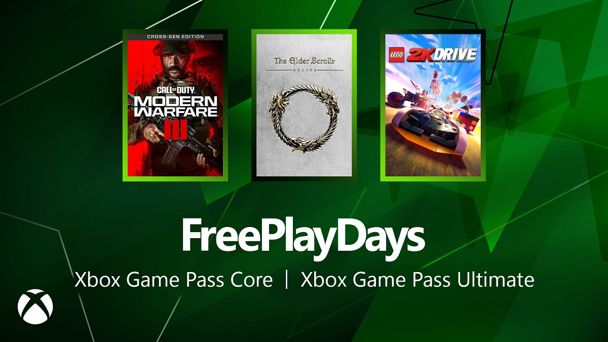 Call of Duty MW3, TES Online og LEGO 2k Drive er tilgængelige for Xbox ecosystem-brugere som en del af Free Play Days