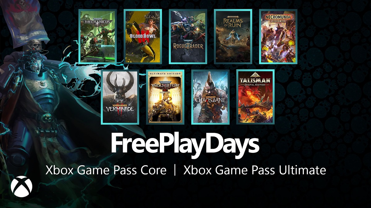 Som en del af Free Play Days er ni spil fra den populære Warhammer-serie tilgængelige for Xbox Game Pass Core- og Ultimate-abonnenter