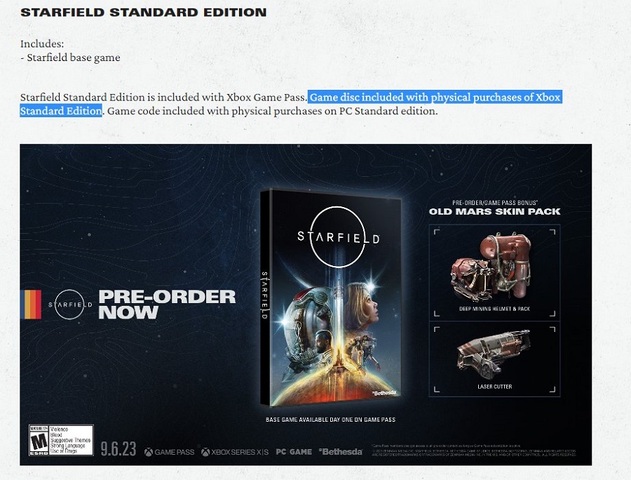 Det er officielt: Bethesda vil udgive Starfield på disk, men kun til Xbox-serien. PC-spillere vil kun modtage aktiveringskoder-2