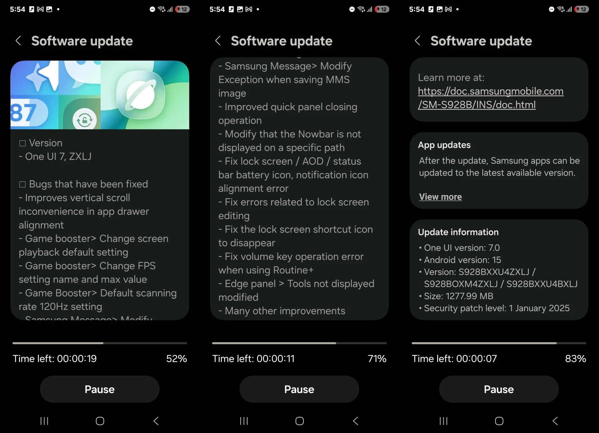 Galaxy S24 Ultra-opdatering. Illustration: SamMobile