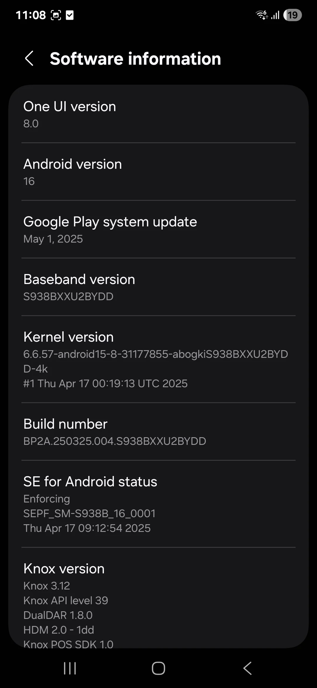 Galaxy S25 Ultra One UI 8 Screenshot 2